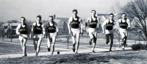 The Indiana University national championship running team is shown in 1940. Murlyn Wilson is second from right. (Photo Contributed)