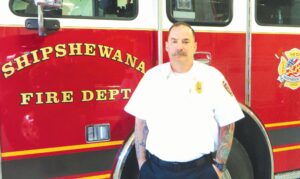Shipshewana Fire Chief Shawn Ellis recently became the town’s first full-time paid chief. (Standard-News Photo)