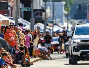 Beginning of the Saturday Parade. (Photo by Chance Varner)