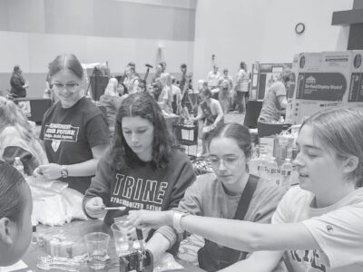 Trine University students inspire young girls at STEM Expo