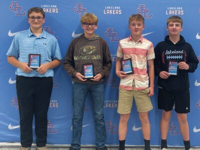 Lakeland M.S. fall sports awards