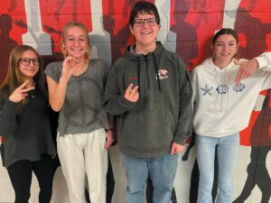 (From Left) Jaycee Shaffer, Catherine Corwin, Thomas Anders, and Olivia Ritter (Photo Contributed)